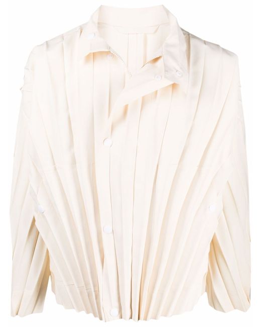 Homme Pliss Issey Miyake buttoned-up pleated shirt