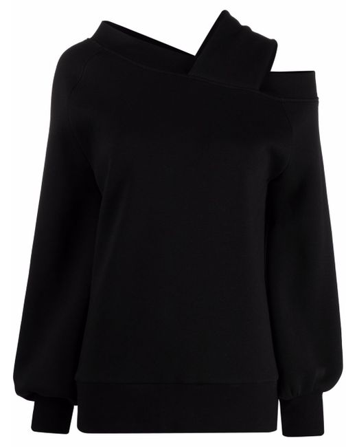Atu Body Couture balloon-sleeve off-shoulder sweatshirt
