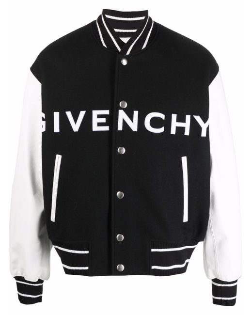 Givenchy contrasting-sleeves bomber jacket