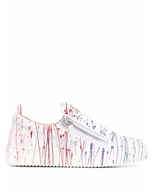 Giuseppe Zanotti Design Frankie paint-splatter sneakers