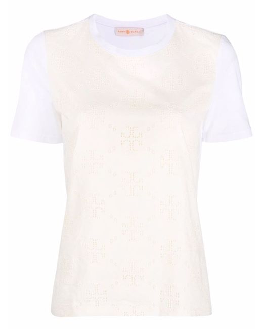 Tory Burch monogram-print short-sleeved T-shirt