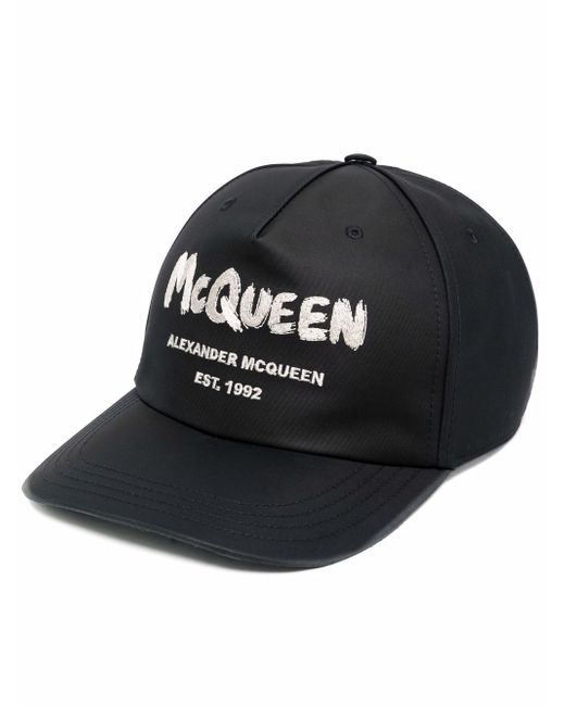 Alexander McQueen logo-print cap