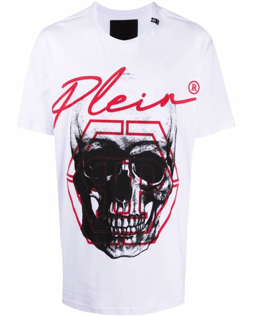Philipp Plein skull-print logo T-shirt