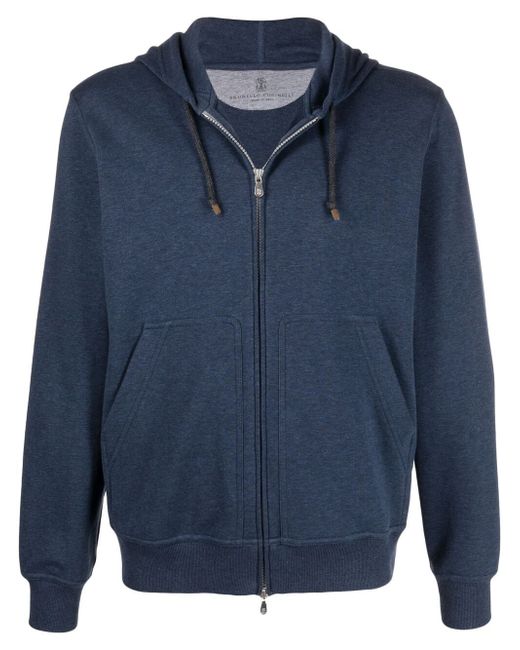 Brunello Cucinelli zip-up hooded sweatshirt