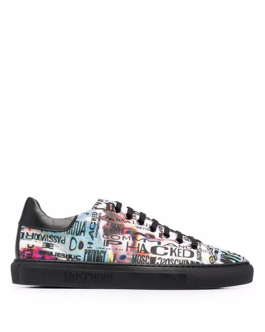 Moschino graphic-print low-top sneakers