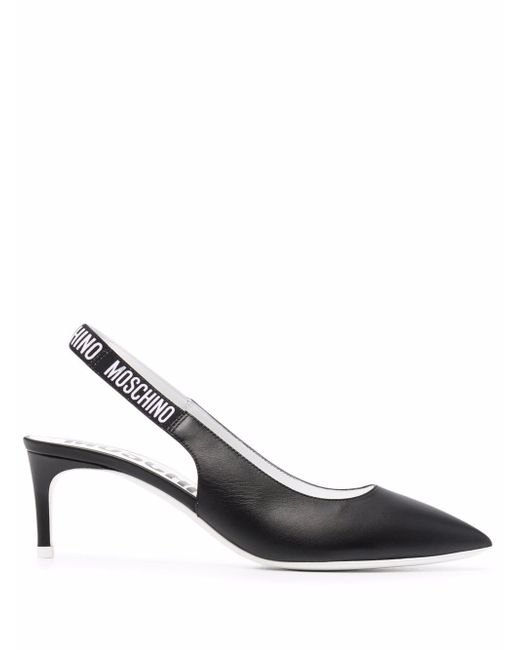 Moschino pointed slingback pumps