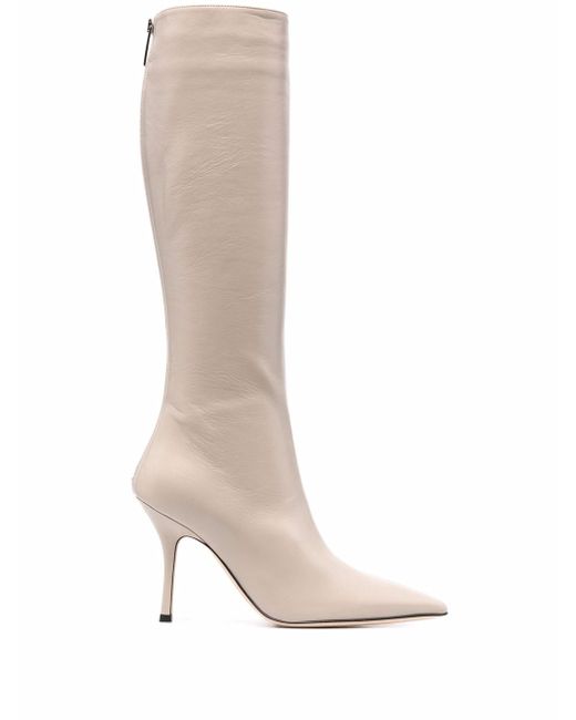 Paris Texas Mama knee-high leather boots