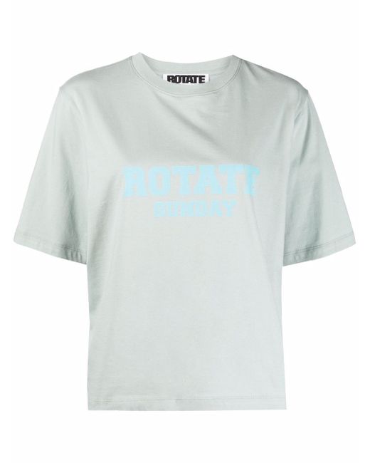 Rotate logo-print crew-neck T-shirt