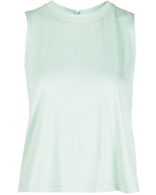 Marchesa Notte round neck cropped tank top