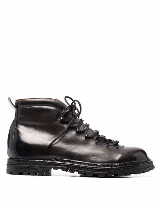Officine Creative arctic leather lace-up boots