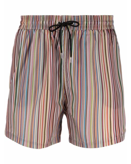 Paul Smith signature stripe-print swim shorts