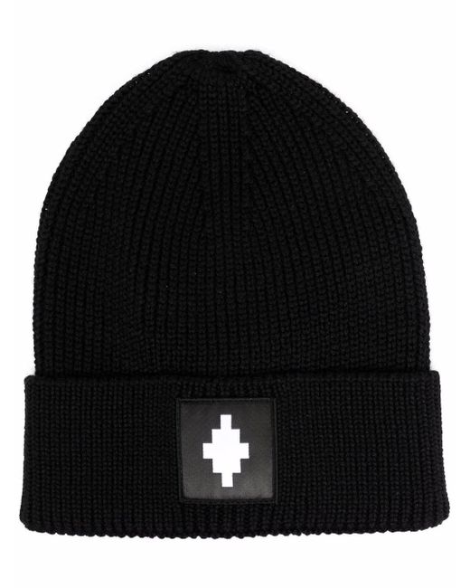 Marcelo Burlon County Of Milan logo patch knitted beanie