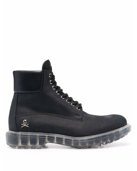 Philipp Plein Hunter lace-up leather boots