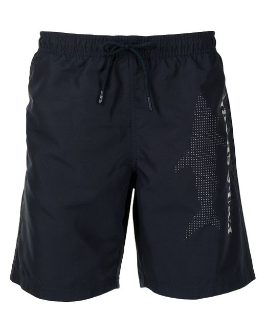 Paul & Shark logo-print swimming shorts