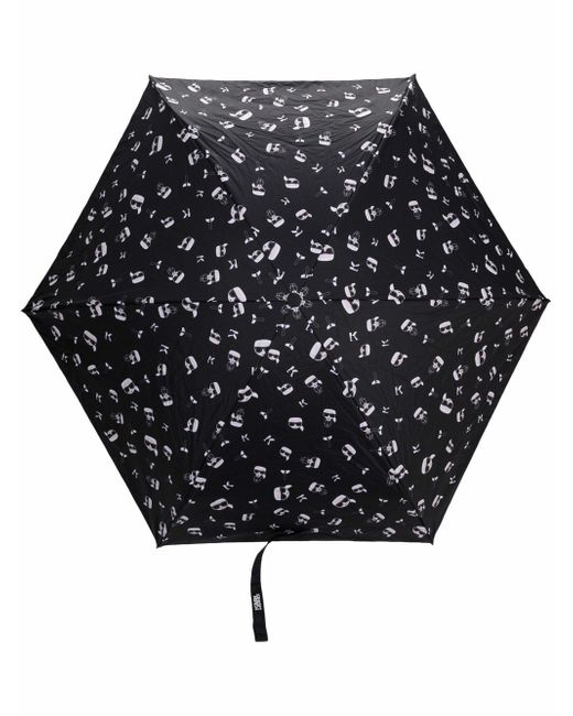 Karl Lagerfeld Ikonik logo-print umbrella