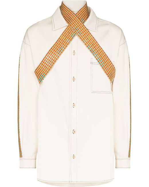 Bethany Williams Book Waste panelled shirt