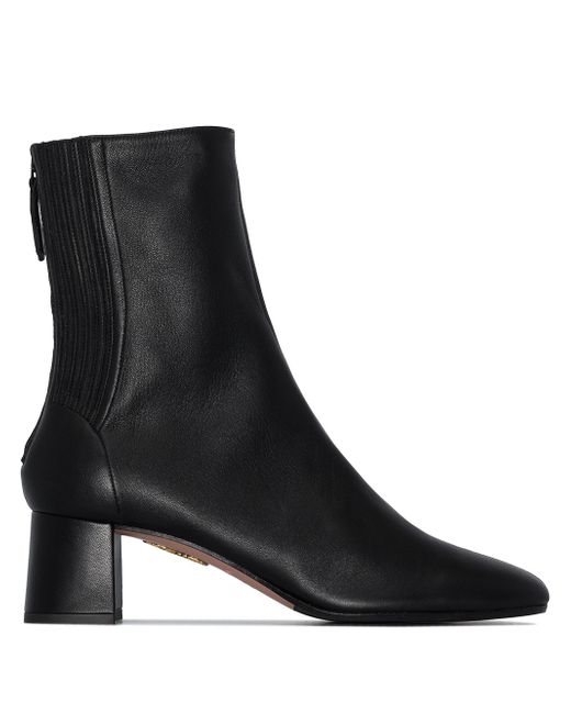 Aquazzura Saint Honore 50mm leather boots