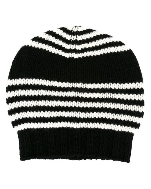 Ermanno Scervino striped knit beanie