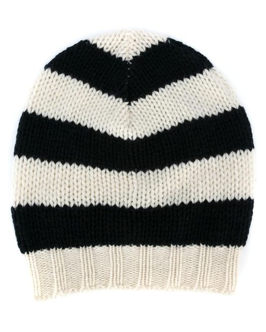 Ermanno Scervino striped knit beanie