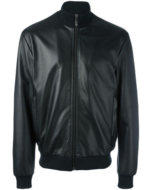 Dirk Bikkembergs zipped leather jacket