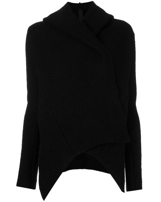 Poème Bohèmien asymmetric hooded jacket 40 Polyester/Wool