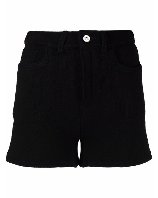 Barrie high-waisted knit shorts