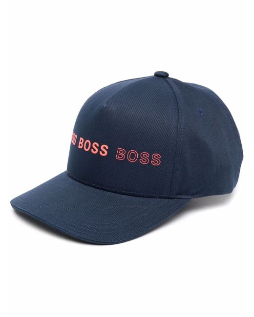 Hugo Boss two-tone logo-print cap