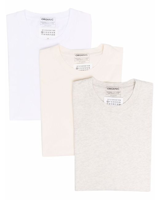 Maison Margiela three-pack organic cotton T-shirts
