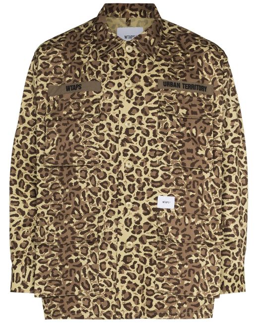 Wtaps leopard-print shirt