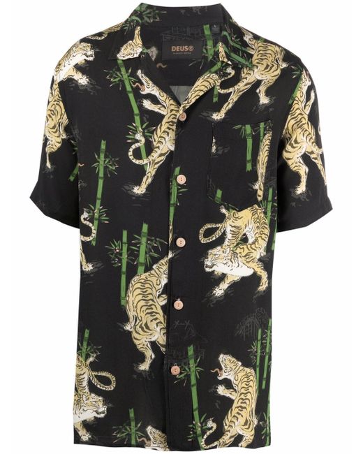Deus Ex Machina tiger print shirt
