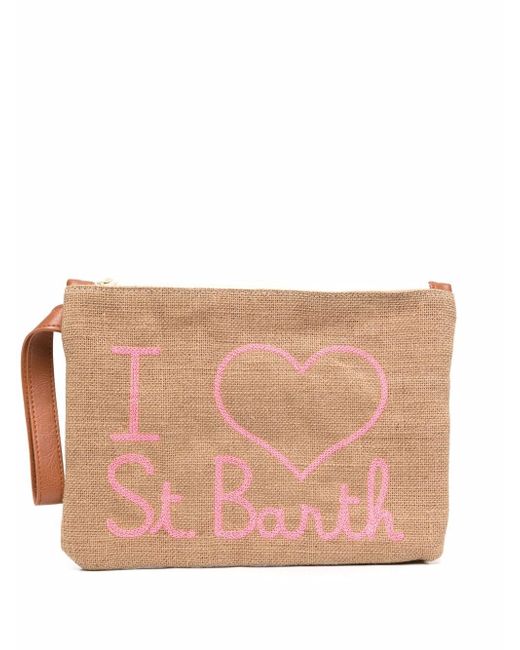 Mc2 Saint Barth logo-print make up bag