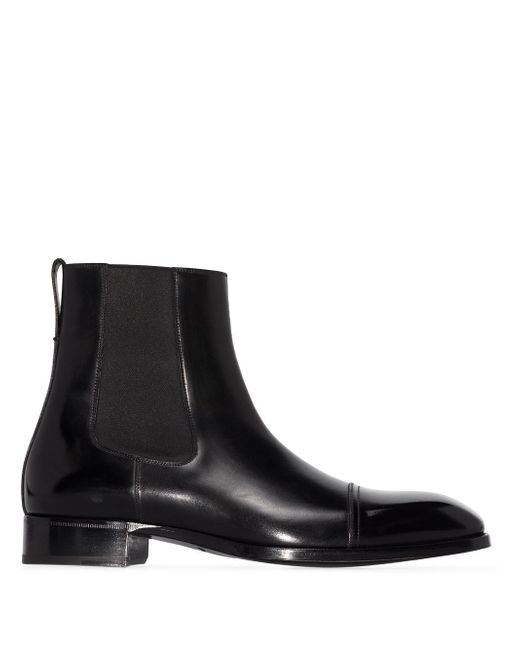 Tom Ford Elkan leather Chelsea boots