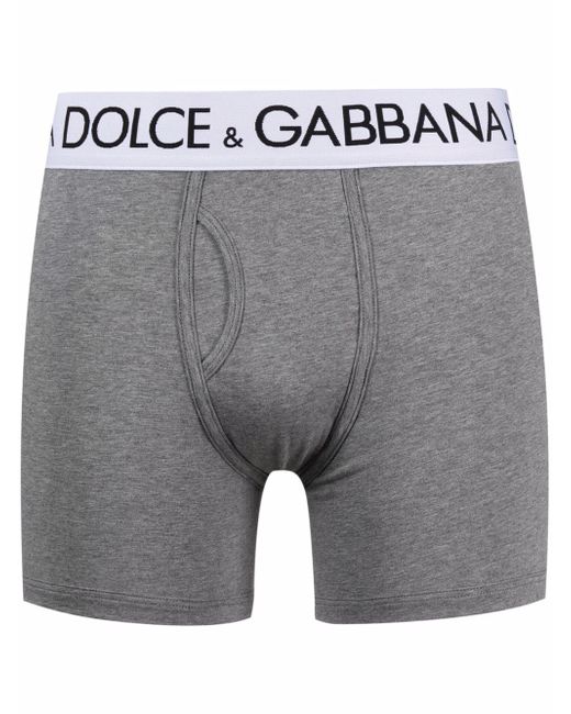 Dolce & Gabbana logo-waistband boxer trunks
