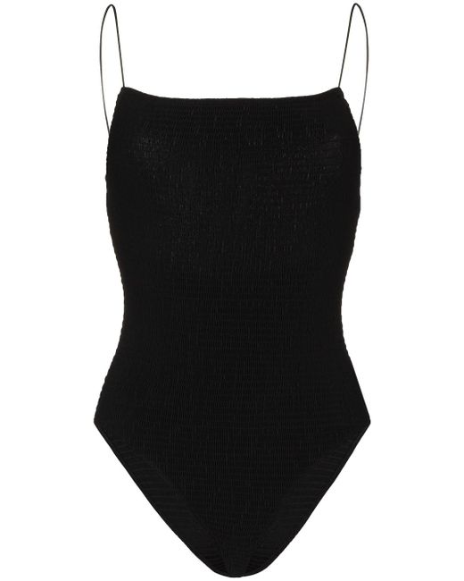 Totême smocked-details swimsuit