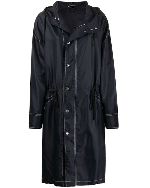 Chanel Pre-Owned single-breasted raincoat