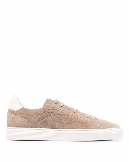 Brunello Cucinelli suede lace-up sneakers