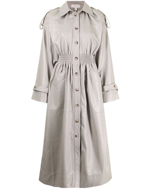 Matériel cinched-waist trench coat