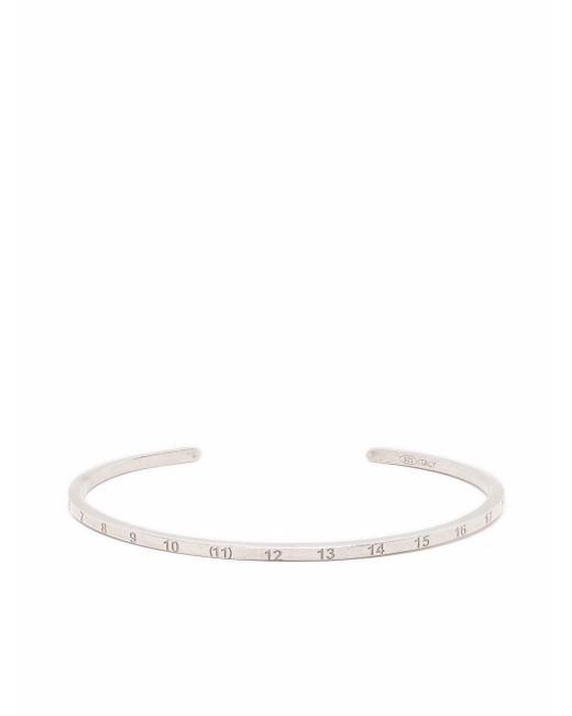 Maison Margiela numbers-engraved cuff bracelet