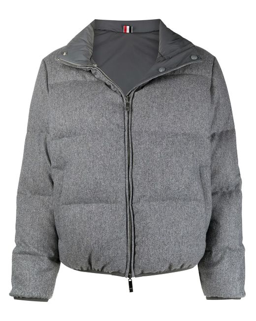 Thom Browne RWB-stripe reversible padded jacket