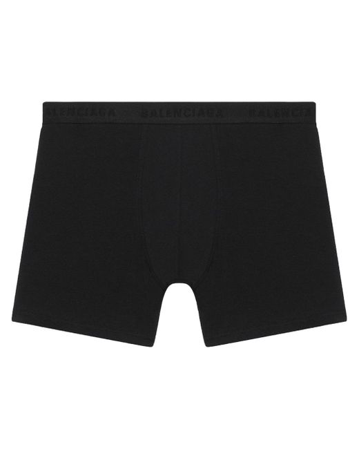 Balenciaga logo-trim stretch boxer shorts