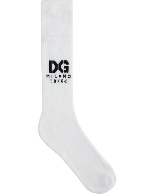 Dolce & Gabbana logo-intarsia ribbed socks