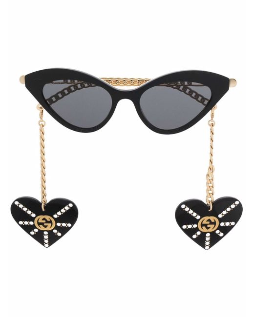 Gucci cat-eye tinted sunglasses