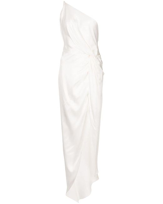 Michelle Mason twist-knot silk gown