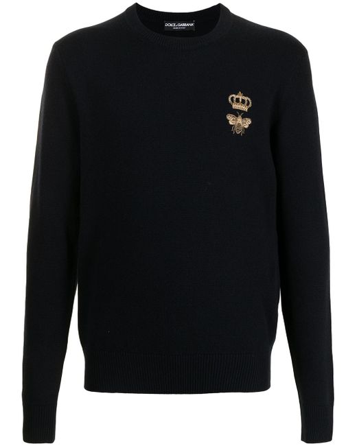 Dolce & Gabbana logo-patch jumper