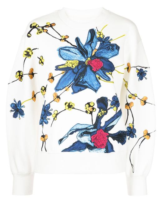Jason Wu Collection floral-print jumper