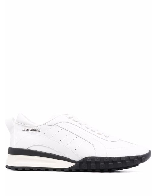 Dsquared2 leather low-top trainers