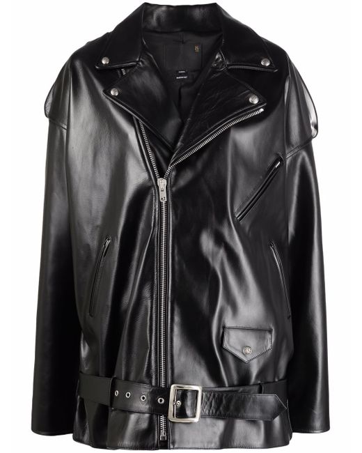 R13 oversize leather jacket