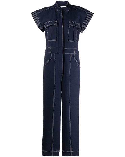 Jonathan Simkhai Carly contrast-stitch jumpsuit