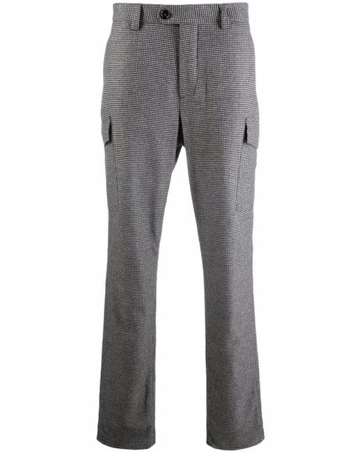 Brunello Cucinelli houndstooth-pattern tailored trousers