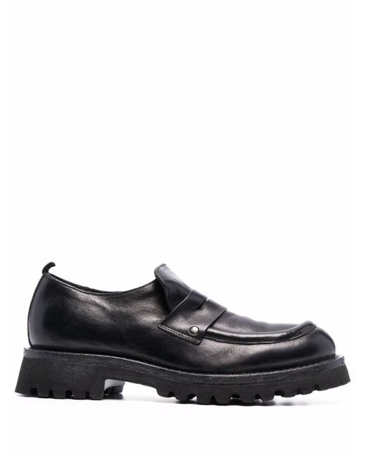 MoMa chunky leather loafers